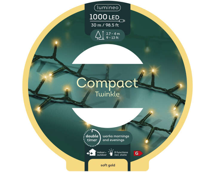 LUMINEO LED-Lichterkette Compact Twinkle